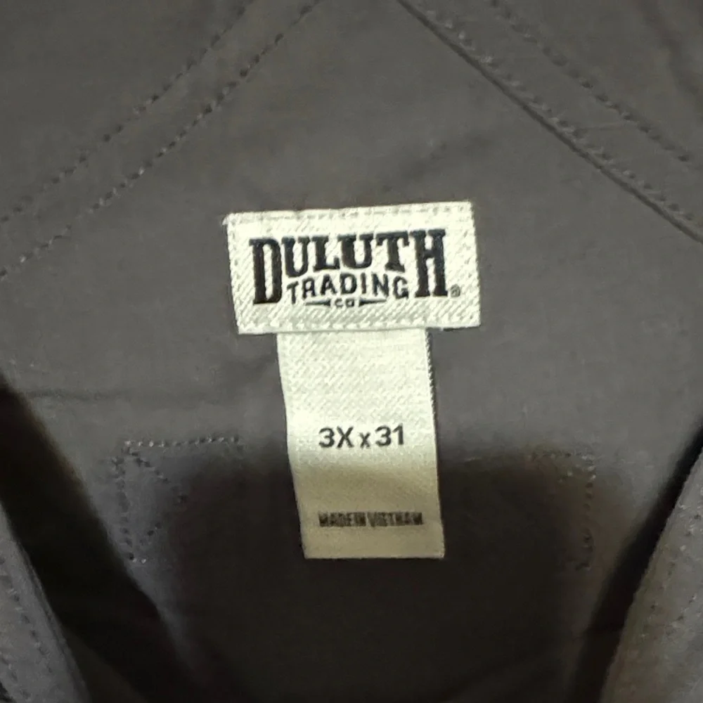 Duluth Trading Gray/Blue Gardening Overalls 3x - Picture 3 of 5